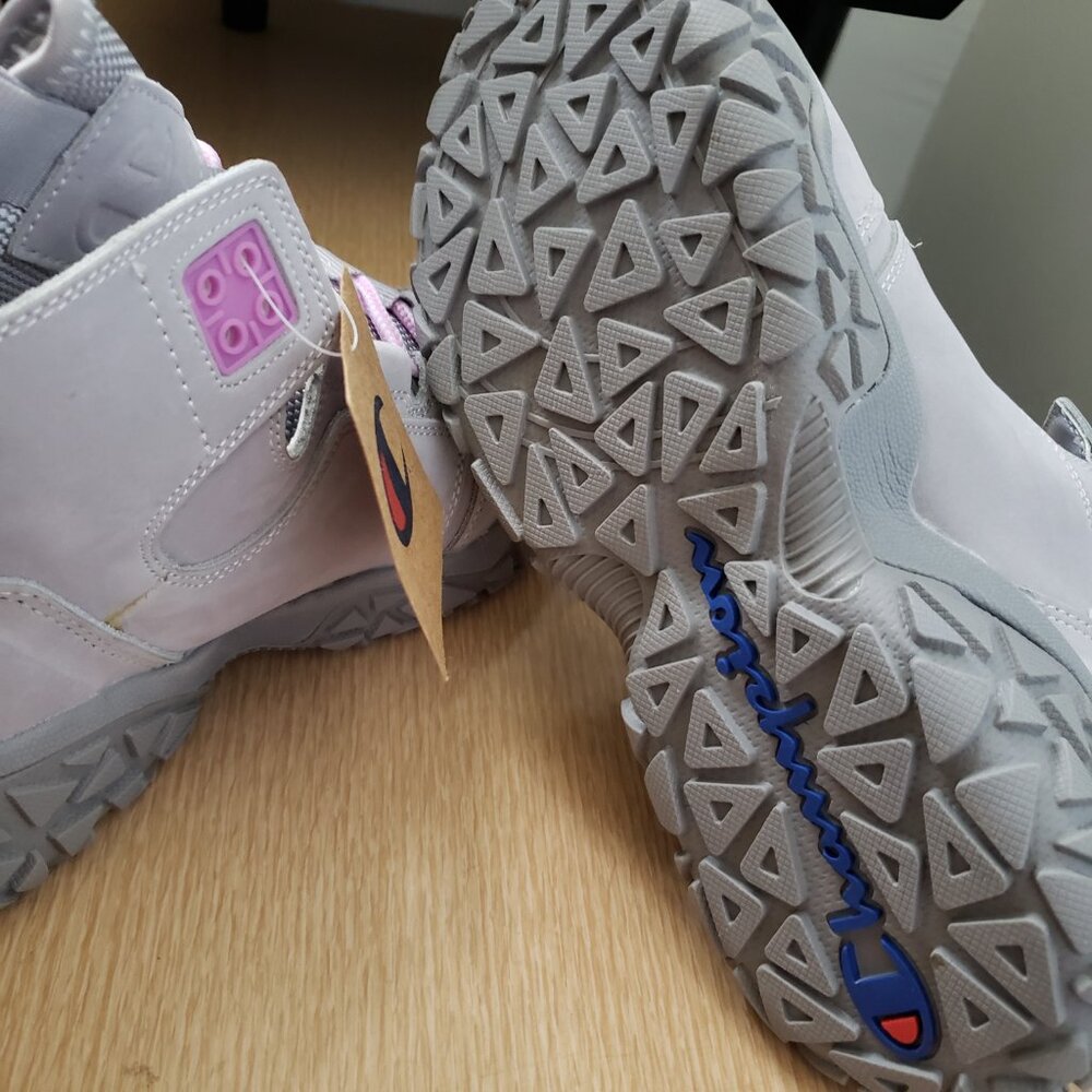 BNWT Champion Tank Grid Boot KICKS (4.5Y) in Silverstone/Porchid-grey - Picture 6 of 9